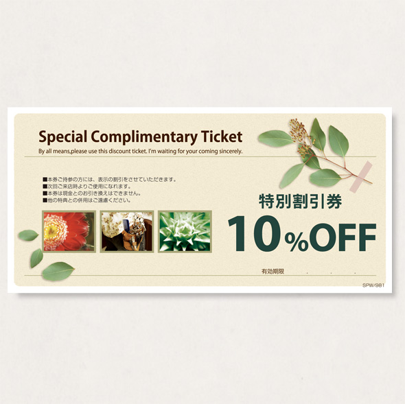 割引券100   SPW/981           100枚
