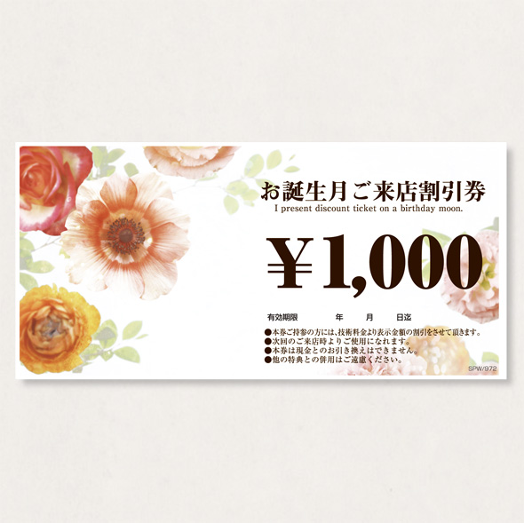 割引券100   SPW/972           100枚
